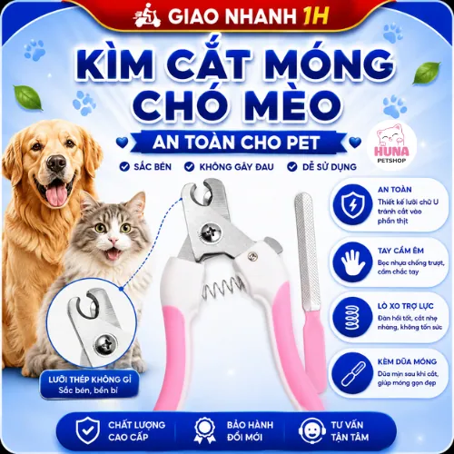 Bộ kìm cắt móng cao cấp kèm dũa dành cho chó mèo chính hãng