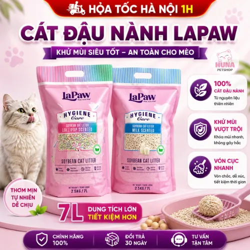 Cát Đậu Nành Cho Mèo Catsme, Lapaw, Panda Tofu Cat Litter - 7L - Vón Cục Nhanh, Khử Mùi Hiệu Quả, Phân Hủy Sinh Học