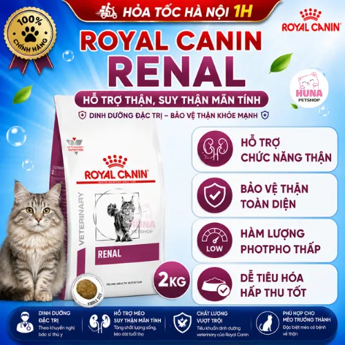 Hạt Mèo Royal Canin Renal - Hỗ Trợ Thận, Suy Thận Mãn Tính