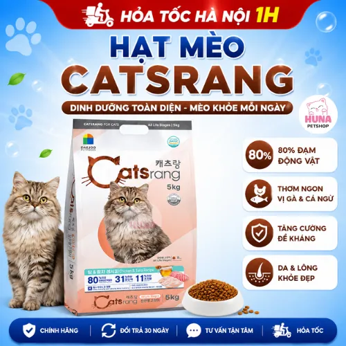 Hạt Khô Cho Mèo Catsrang All Life Stage Túi 3kg