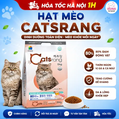 Thức ăn cho mèo catrang hạt CATSRANG 5KG