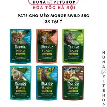 Pate Monge BWild cho mèo mọi độ tuổi - nhập khẩu Ý phùi hợp mèo trưởng thành và mèo triệt sản
