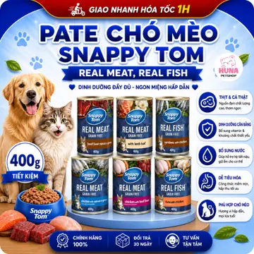 [COMBO 6 LON] Pate Snappy Tom cho mèo – Lon 400gr