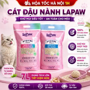 Cát Đậu Nành Cho Mèo Catsme, Lapaw, Panda Tofu Cat Litter - 7L - Vón Cục Nhanh, Khử Mùi Hiệu Quả, Phân Hủy Sinh Học