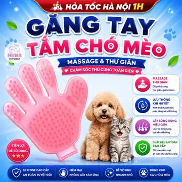 Găng tay tắm chó mèo hạt rẻ rẻ rẻ