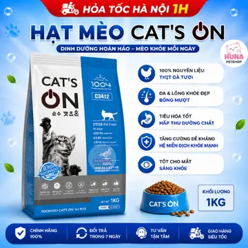 Thức Ăn Cho Mèo mọi lứa tuổi Cat’s On Túi 1kg
