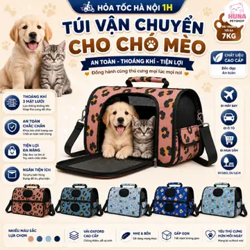 Túi vận chuyển chó mèo có dây đeo - túi xách cho chó mèo đi xa tiện lợi